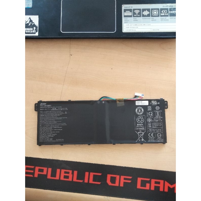Baterai Acer A311-31 A314-31 A314-32 Kode AP16M5J Normal Tested Seken Original [ batre batrai batter