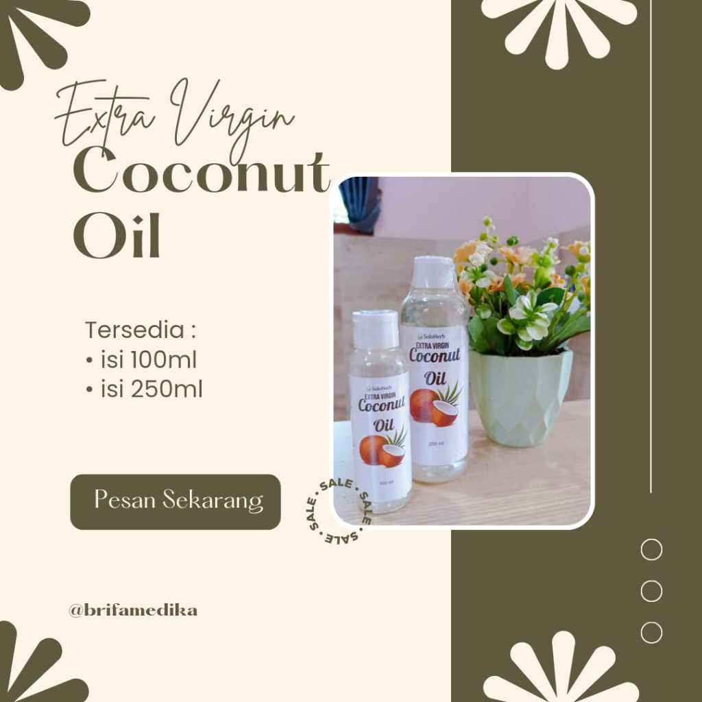 

EXTRA VIRGIN COCONUT OIL VCO 100ML 250ML