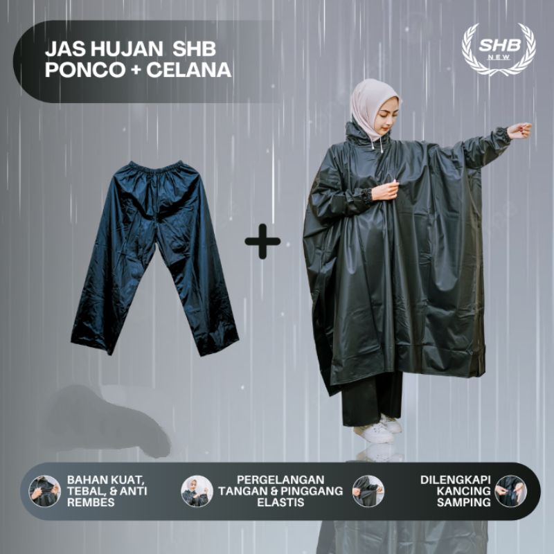 Jas Hujan Ponco Celana Jas Hujan Jumbo by SHB