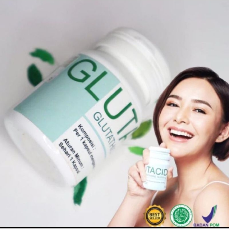 PEMUTIH KULIT GLUTACID ISI 30/GLUTATHIONE 16000 mg/GLUTACID