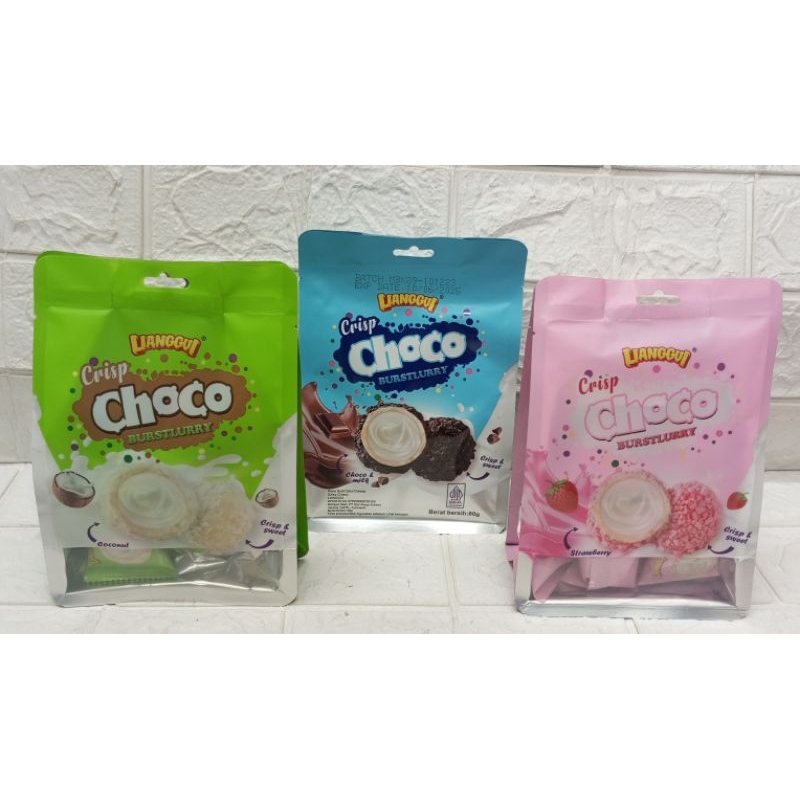 

Crisp Choco all variant/coklat/stwbery/kelapa