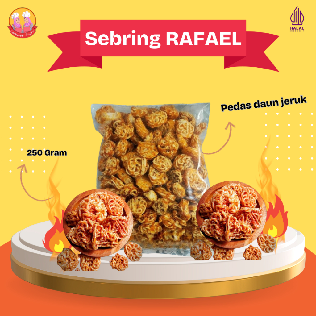 

Kerupuk sebring Seblak kering mamang Rafael 1 kg viral cikruh pedas daun jeruk Bumbu melimpaaaaaaah