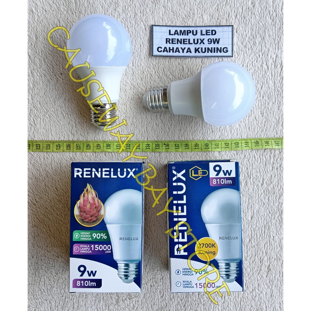 LAMPU LED 9W RENELUX 2700K KUNING