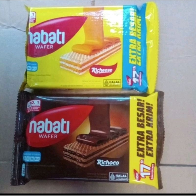 

Wafer Nabati Rasa Coklat / Rasa Keju (20 pcs)