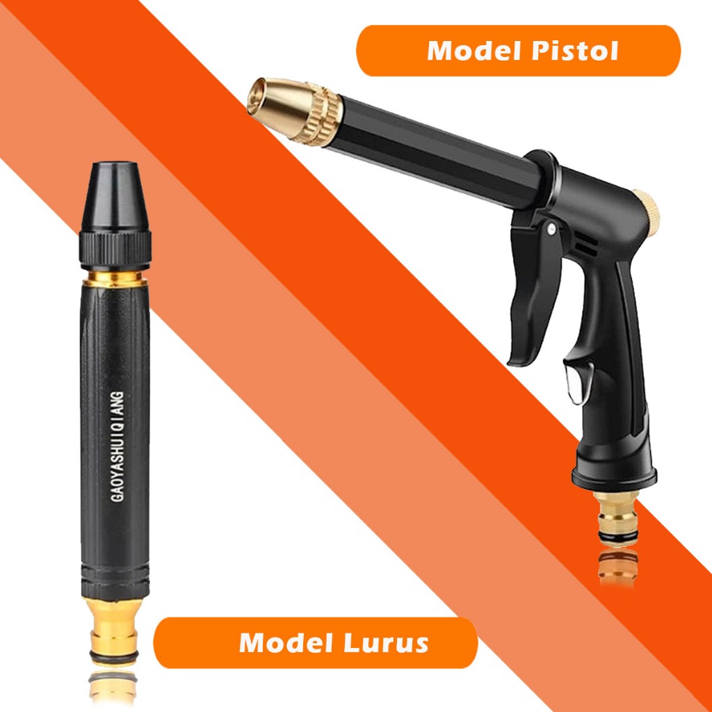 Kepala Semprotan Air Jet Spray Multifungsi Semprot Taman Steam Cuci Mobil Motor Water Gun Nozzle