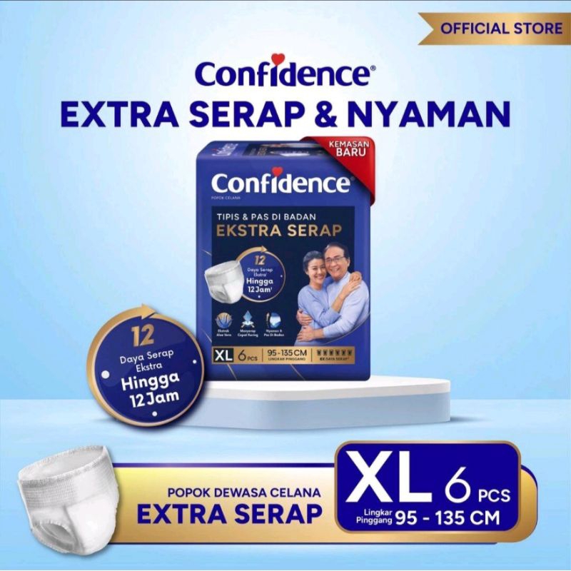 Confidence Pants Pampers Dewasa (M10/L8/XL6)