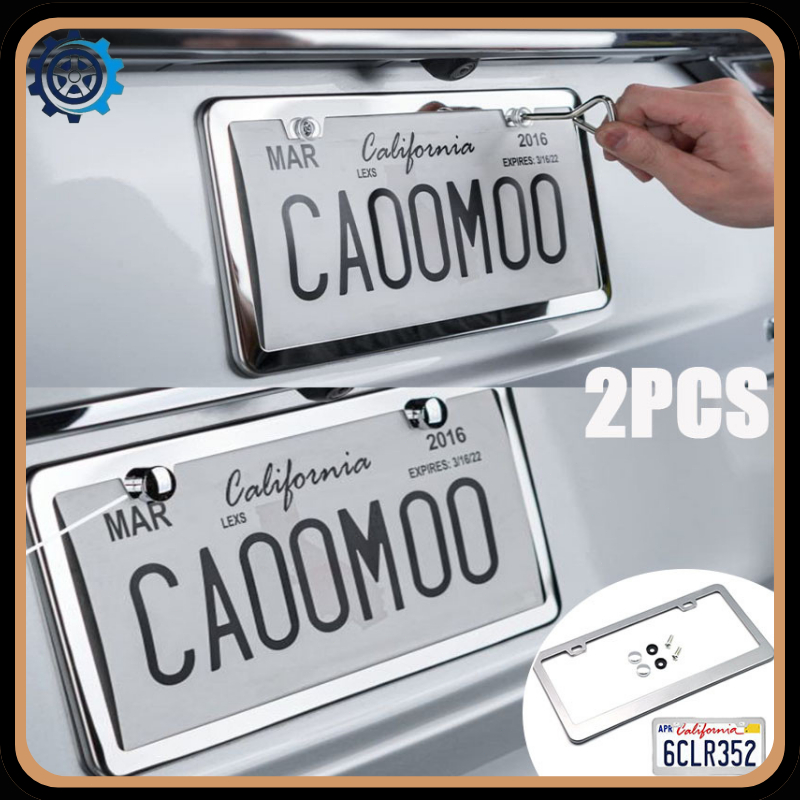 Lotto hearts - Tempat Plat Mobil Stainless Frame Frame Plat Nomor Kendaraan Bahan Stainless Steel