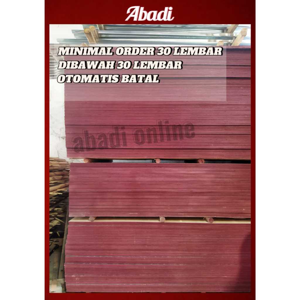 Triplek Film Phenolic Single Face / 1 Muka / 1 Sisi AREA SEMARANG