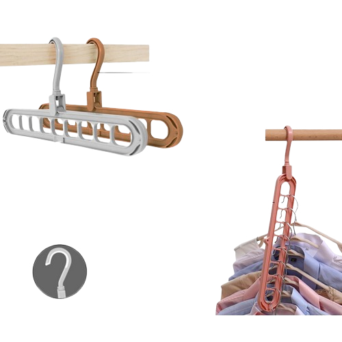Hanger Hangger Gantungan Jemuran Baju Pakaian Fleksibel Hemat Tempat Portabel