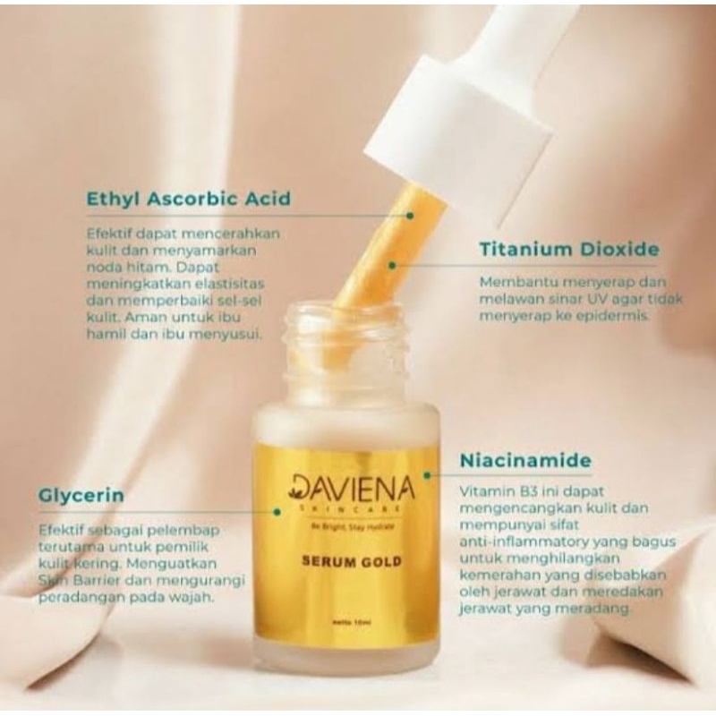 (PROMO) SERUM GOLD DAVIENA SKINCARE | DAVINA | DEVINA | OWNER DAVIENA SKINCARE | ORIGINAL