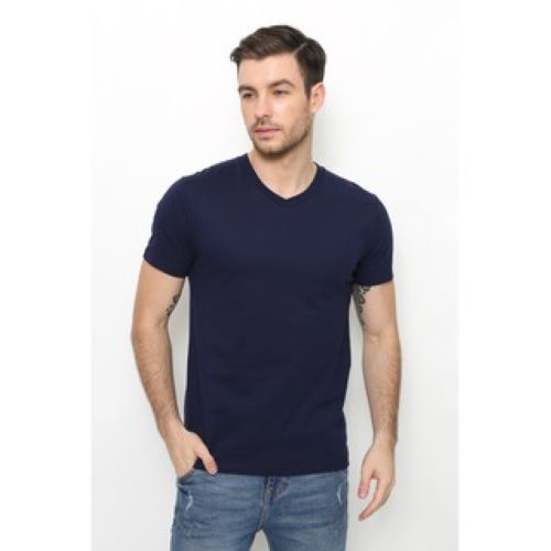 GTEE MEN KAOS POLOS KERAH VNECK NAVY