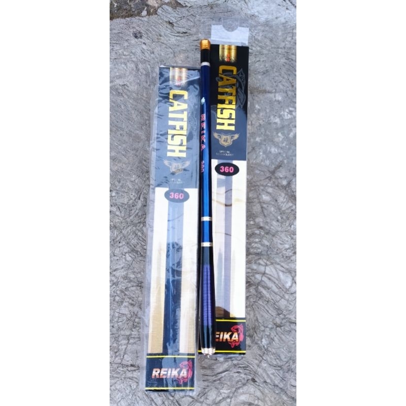 Joran Tegek Catfish Reika 360 bahan full carbon ringan pancing nila waduk sungai