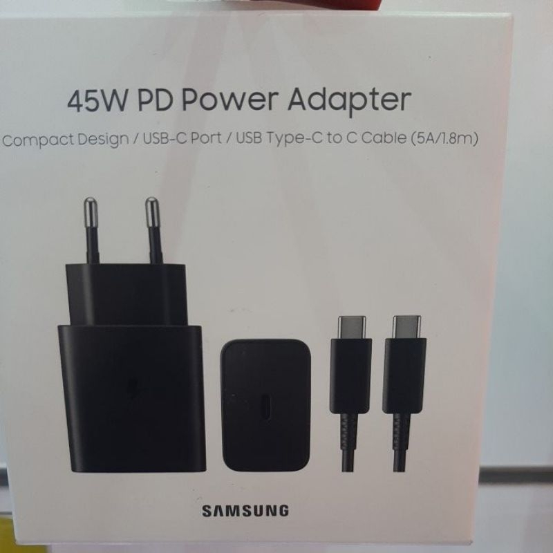 CHARGER SAMSUNG ORIGINAL 45WATT FAST CHARGER/CHARGER HP/CASAN/TYPE C TO C