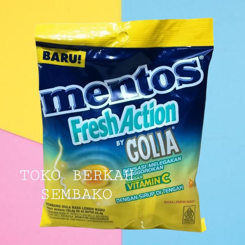 

MENTOS FreshAction GOLIA Rasa Lemon Madu -1 BUNGKUS