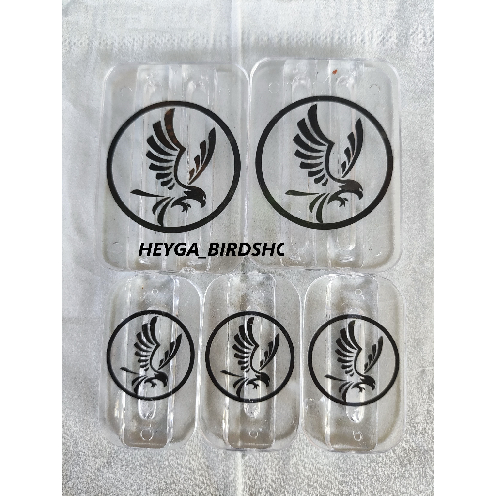 Variasi Sangkar Kotak Akrilik Bening Transparan Variasi Stoper Stopper Kandang Burung Kenari Kacer C