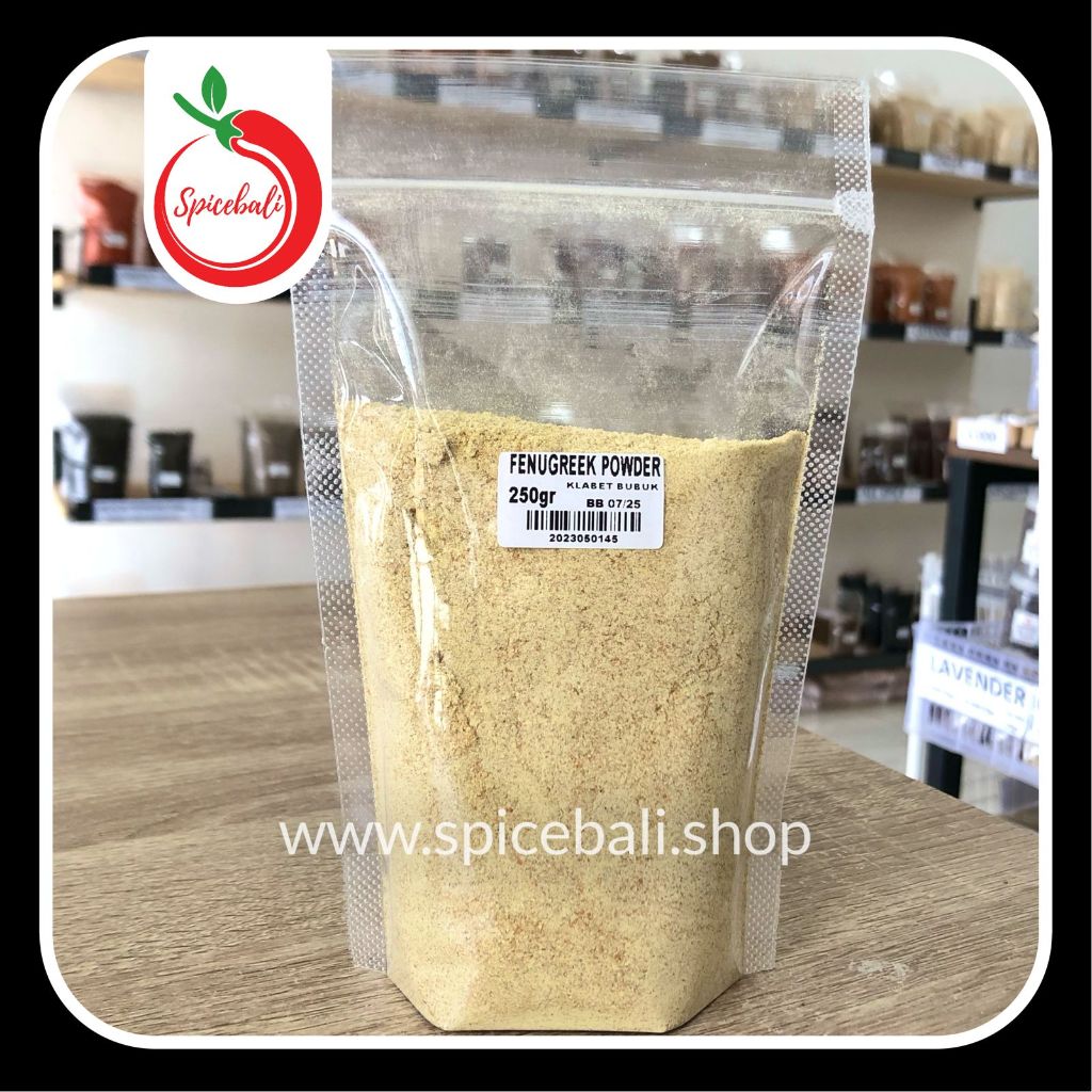 

Klabet Bubuk 250 gr / Fenugreek Powder 250 gr / Methi Powder