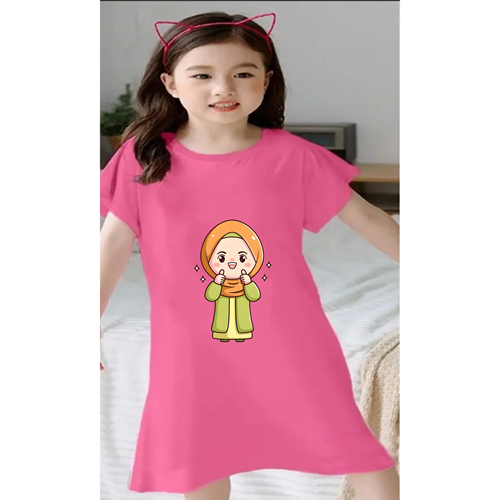 GG Dress Anak Baju Lebaran Ramadhan Dress Anak Fashion MuslimTerbaru Motif Chika