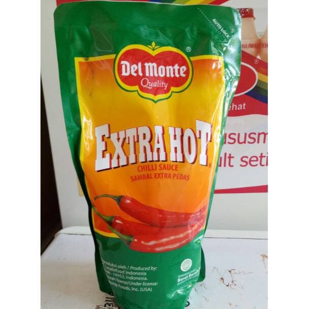 

KODE R34O saus cabai delmonte extra hot 1 kg pouch