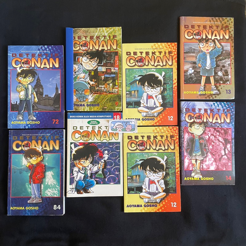 buku komik detektif detective conan ori cover warna volume vol 9 10 12 13 14 18 72 84 cabutan random