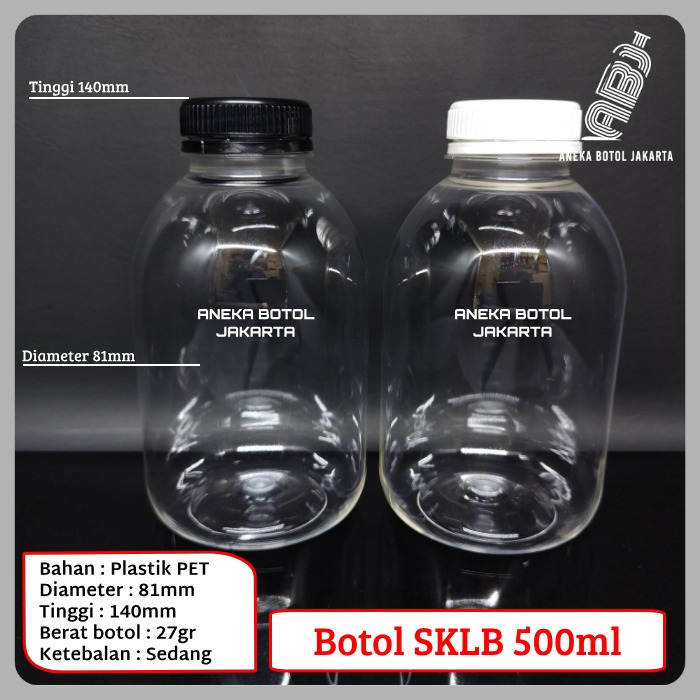 Botol gendut 500 ml 27gr / Botol SKLB 500 ml 27gr