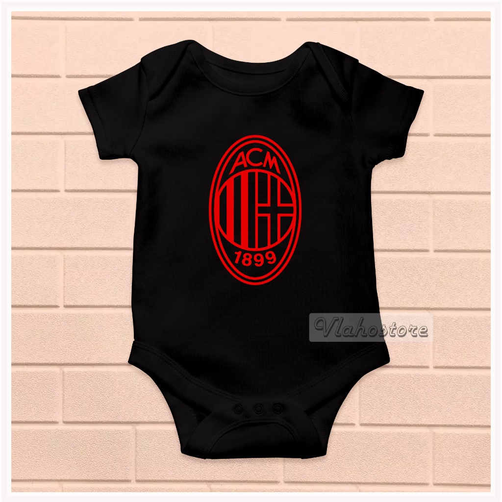 BAJU BABY BAYI JUMPER BOLA LOGO AC MILAN 004
