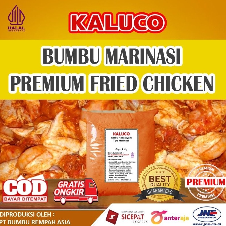 

KODE A73V Bumbu Marinasi Ayam Fried Chicken Crispy Premium 1kg