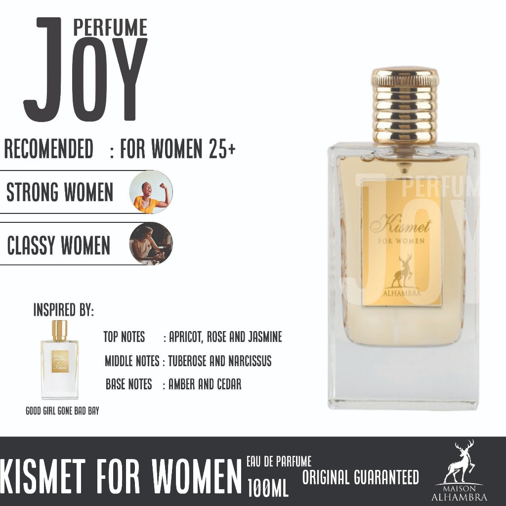 Parfume Arab Kismet For Women By Maison Alhambra Original Dubai EDP 100ml