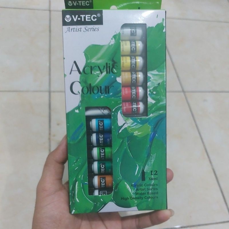 

Cat Acrylic V Tec 12 Warna/ Acrylic Colour VTEC VT-612/A