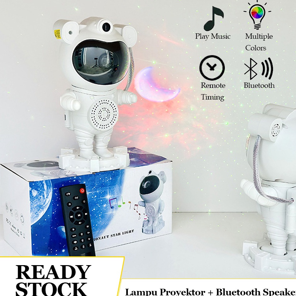 ART N85G Lampu Proyektor Dengan Speaker Langit Malam Bintang Galaxy Nebula Lamp Starry Projector Lig