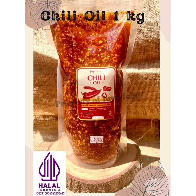 

KODE C12E HALAL MUI MINYAK CABAI 1 KG CHILI OIL EKONOMIS jumbo utk dimsum ramen lamien mie bakso baso aci nasgor nasi dll