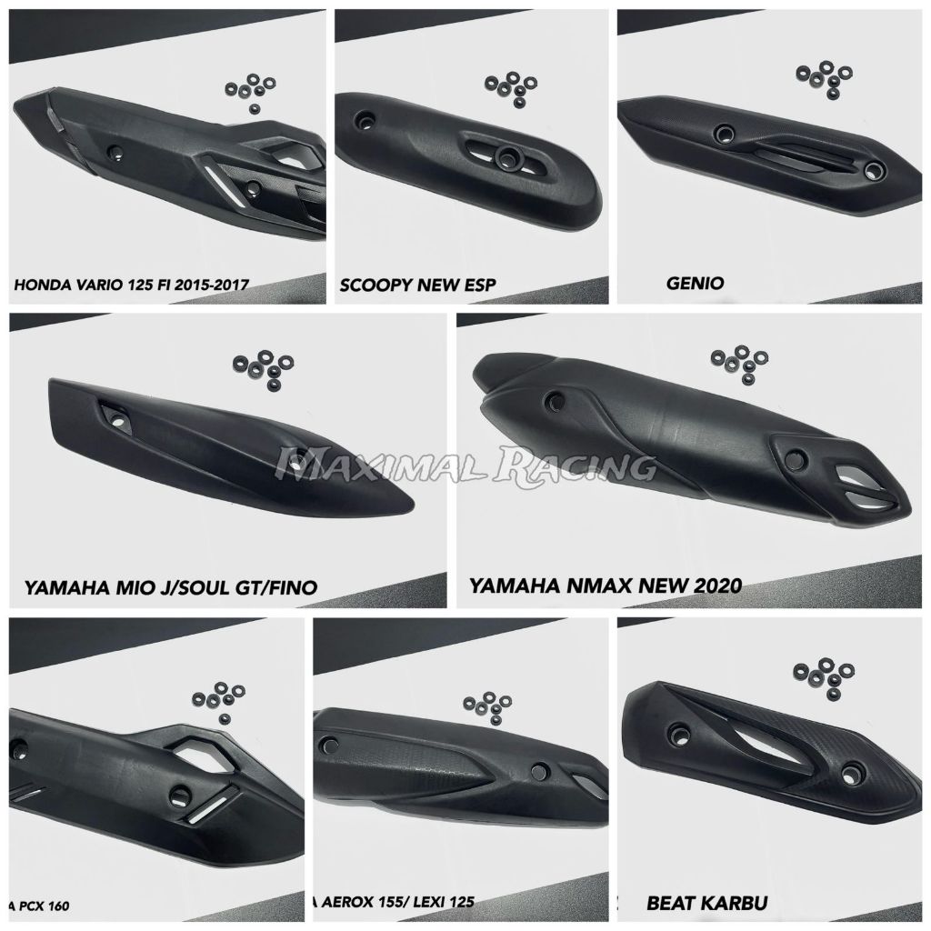 Tutup Tameng Cover Knalpot Airblade Vietnam Carbon Motif New Cover Tutup Tameng Knalpot Vario Scoopy