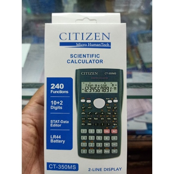 

Kalkulator Citizen CT 350 MS Scientific ilmiah WARNA HITAM