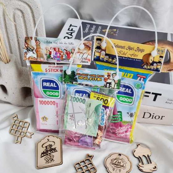 

TERMURAH 10 PCS plastik lebaran-plastik angpau-plastik snack