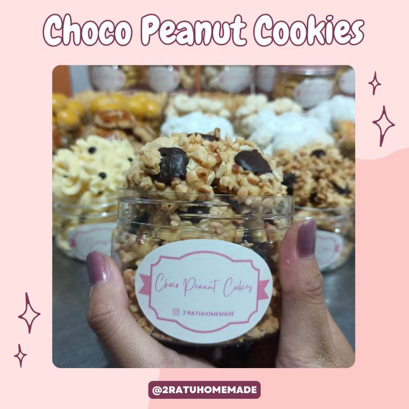 

KUE CHOCO PEANUT COOKIES PREMIUM KEMASAN 300 ML TERLARIS | KUE KERING LEBARAN