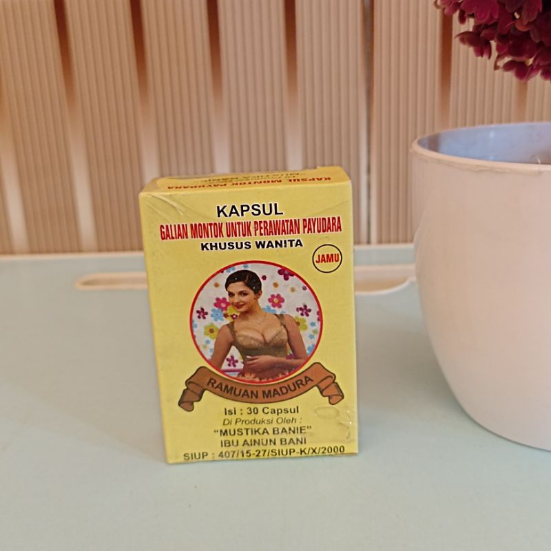 KAPSUL MONTOK PAYUDARA KAPSUL PEMBESAR PAYUDARA (1 BOX ISI 30 KAPSUL) PERAWATAN PAYUDARA SECARA ALAM