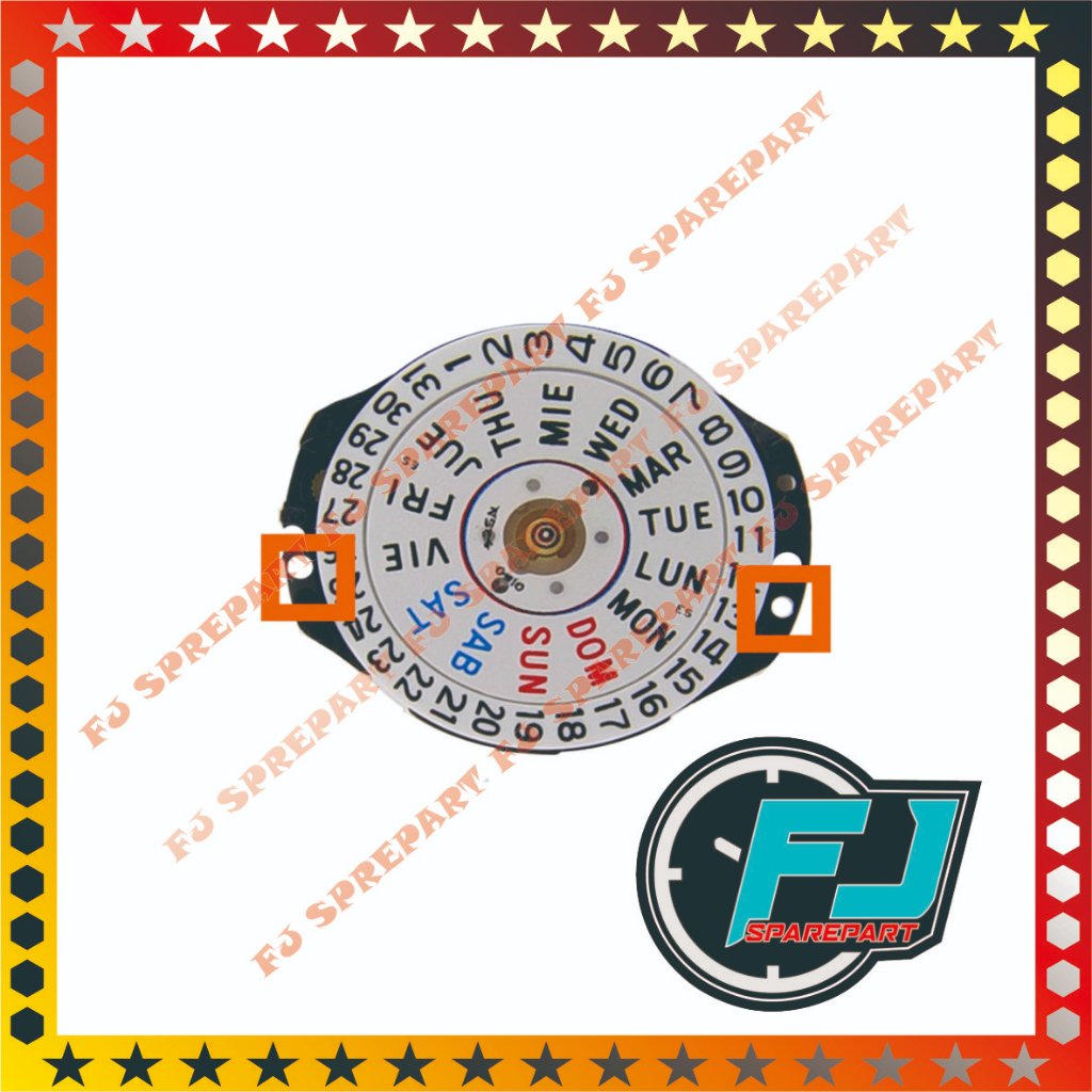 Mesin Jam Tangan Epson VX83E VX 83 E Tanggal Hari Original