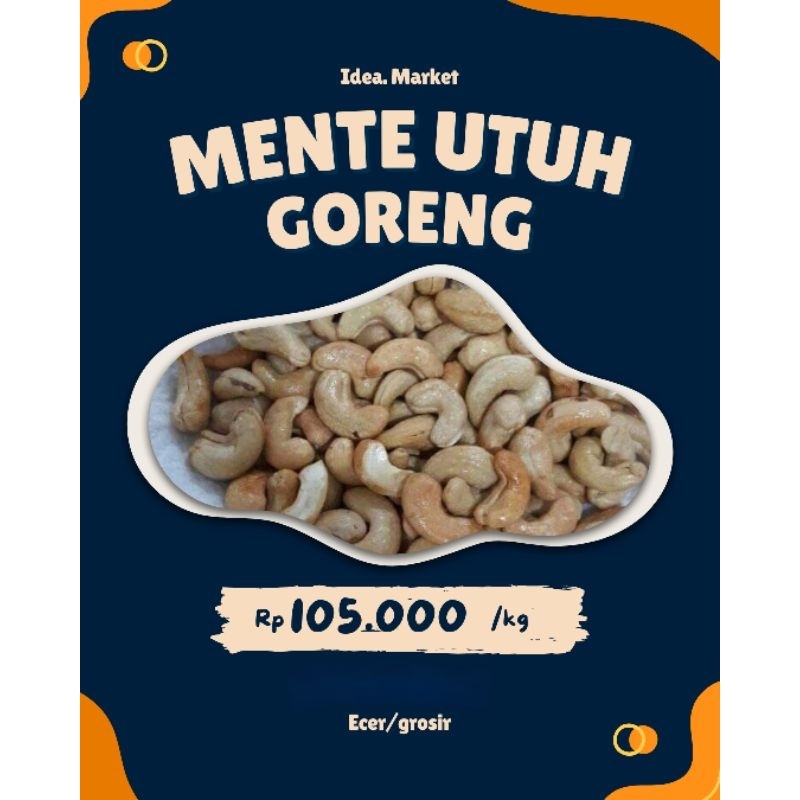 

kacang mente goreng utuh
