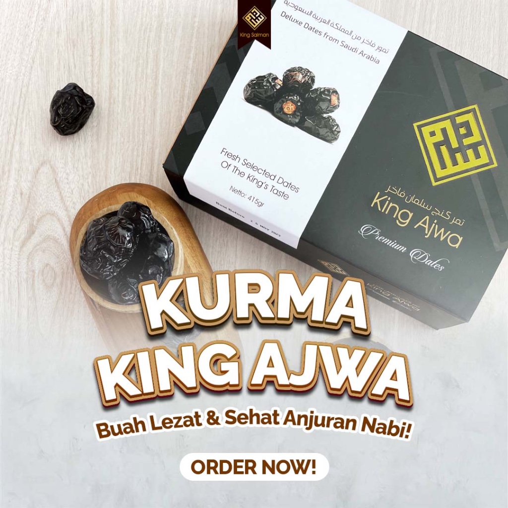 

Kurma King Ajwa Premium Kurma Nabi Kualitas Terbaik 500 gr