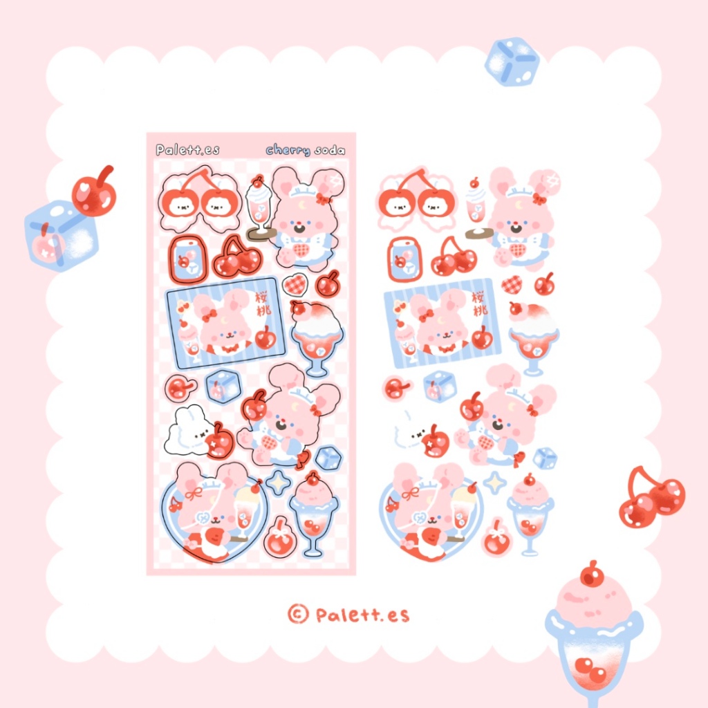 

Palett.es - Cherry Soda Sticker Sheet