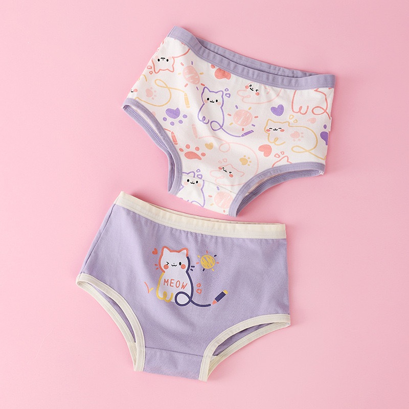 (Isi 2 Pcs) Celana dalam anak perempuan CD anak cewek 2-15 tahun