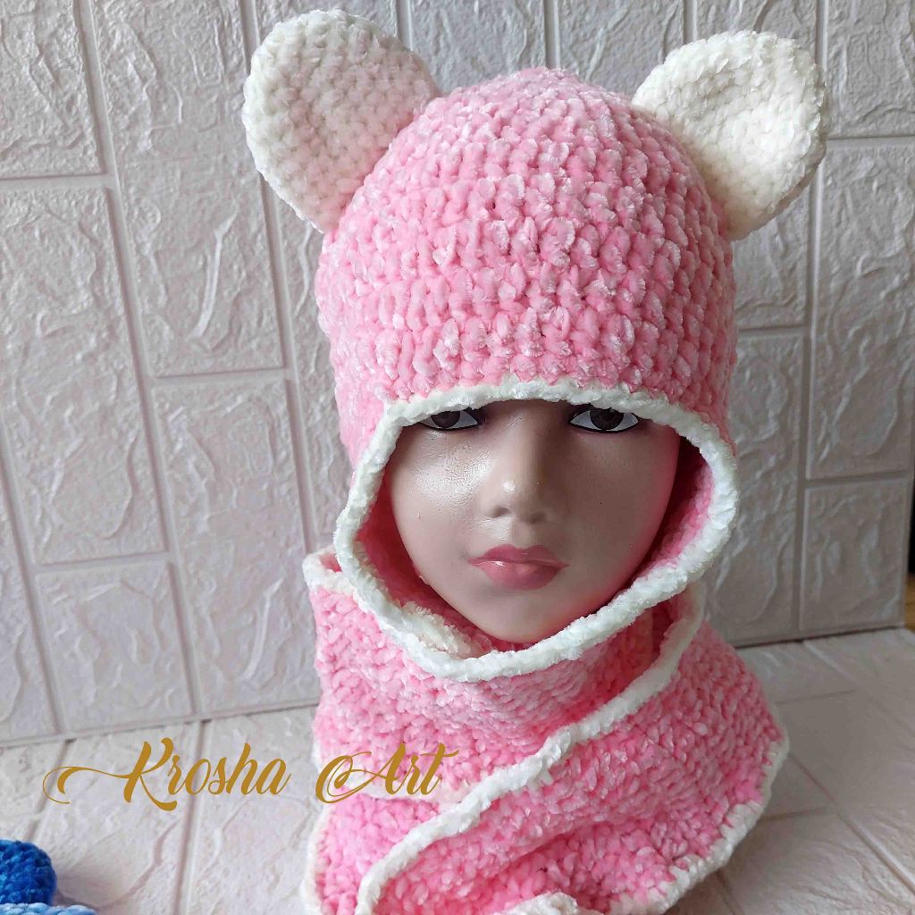 TOPI SYAL RAJUT/ TOPI SYAL/ TOPI BERUANG/ TOPI RAJUT