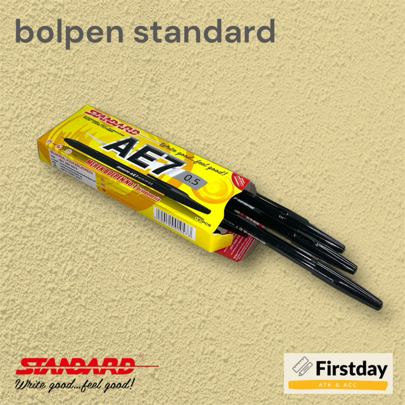 

Pulpen Bolpen Pena Standard AE7 Hitam 0.5 1 Pcs