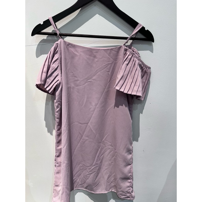 chocochip dress preloved mauve pink sabrina