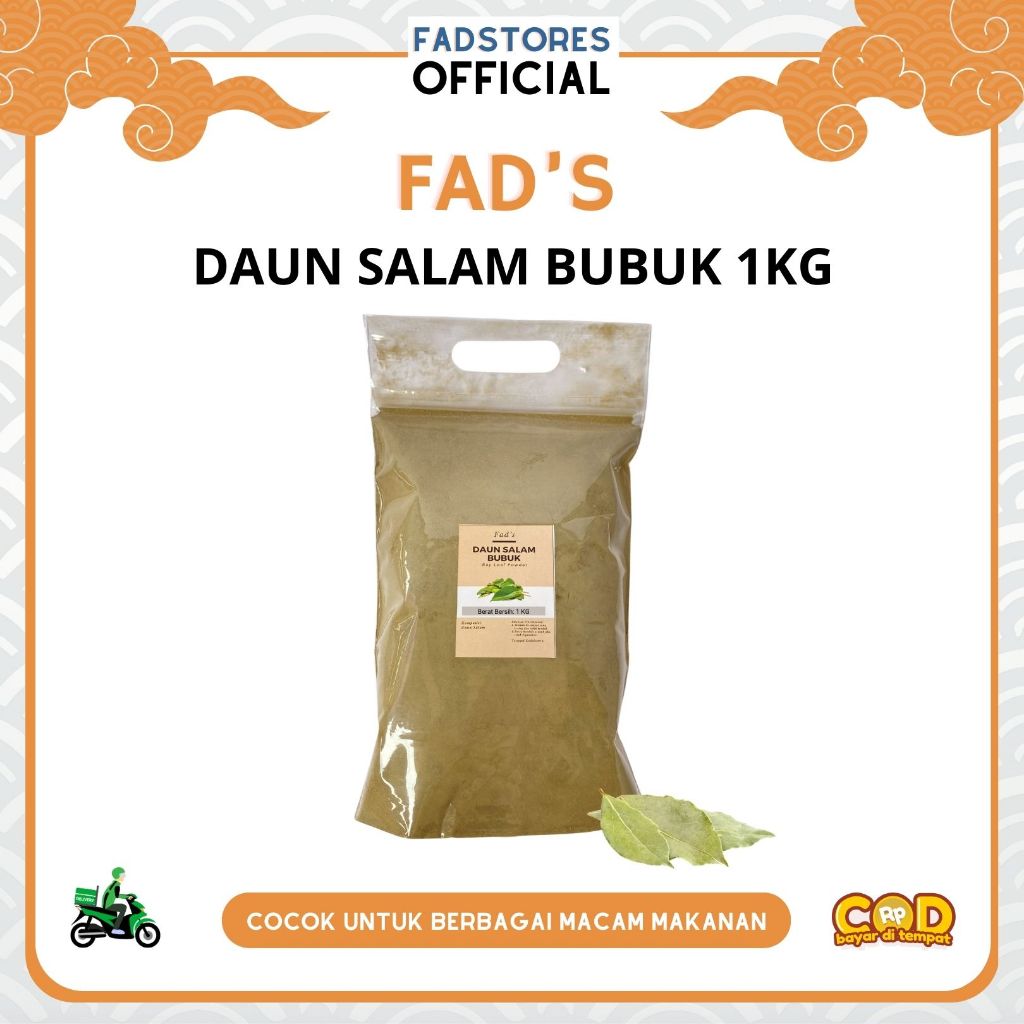 

Daun Salam Bubuk 1kg - Bay Leaves Powder 1kg - Fad's Rempah Bubuk