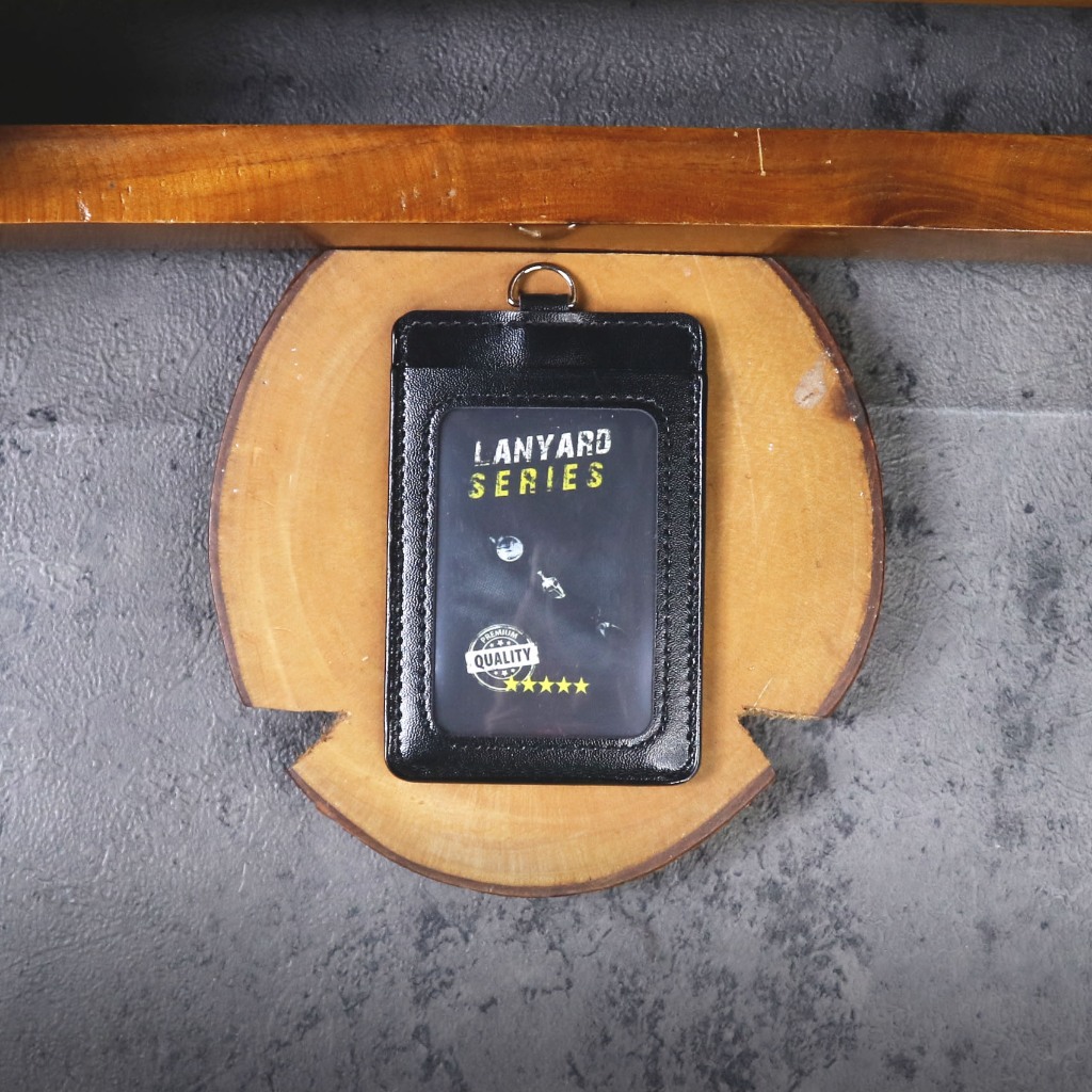 

ID Card Gantungan Name Tag Holder Kulit Sintetis 2 Sisi Kanvas Alumunium Kantor Bantex Pria Wanita BUMN Kantor