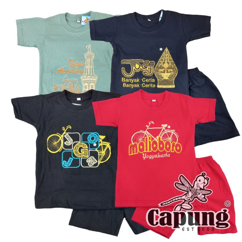 BAJU JOGJA ANAK BORDIR || KAOS JOGJA ANAK || BAJU ANAK || OLEH OLEH JOGJA || SETELAN ANAK || KAOS JO