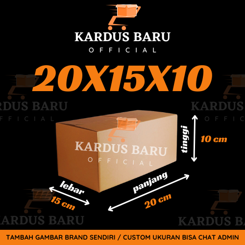 

Kardus 20x15x10 | Kardus Kecil | Packing Aksesoris | Box Corrugated B Flute Tebal dan Kuat | Kardus Packing Online