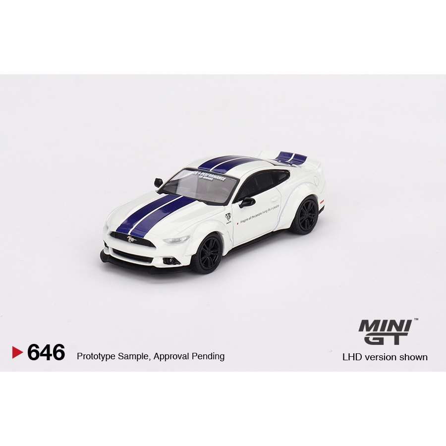 MINI GT MINIGT 646 LB-Works LBWK Ford Mustang White