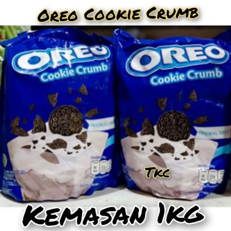 

Oreo Cookie Crumb kasar halus kemasan asli 1kg