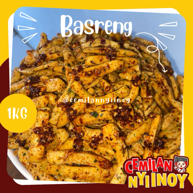 

Basreng 1kg daun jeruk original/pedas